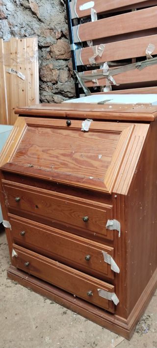 Mueble secreter de madera