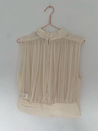 Top gasa Zara beige