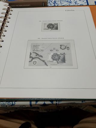 Hojas Sellos Edifil España 1985 al 1988