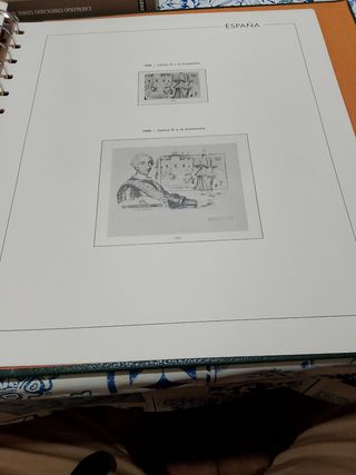 Hojas Sellos Edifil España 1985 al 1988