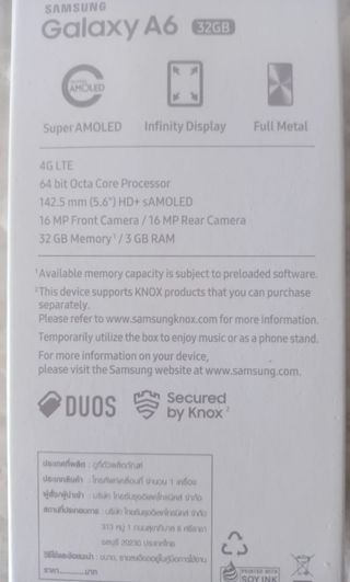 Samsung Galaxy A6 Dorado