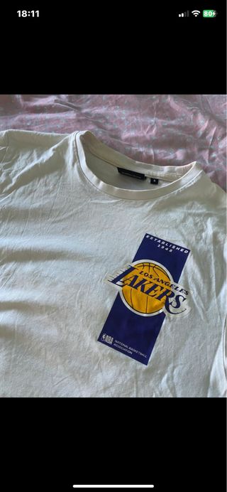 Camiseta Lakers Blanca