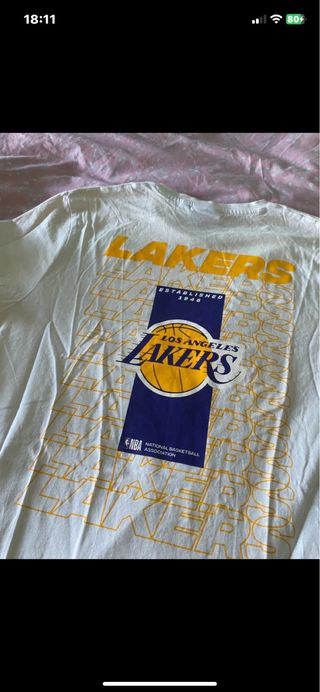 Camiseta Lakers Blanca