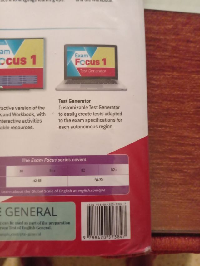 Exam Focus 1 Workbook Print & Digital Interacti...