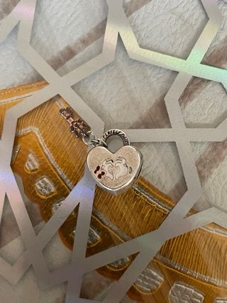 Colgante Corazón Mickey y Minnie You & Me S925 ALE