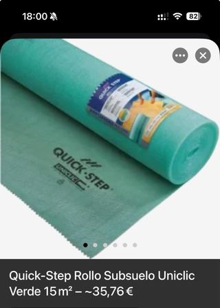 Base Aislante Quick-Step Uniclic 15 m², 3 rollos