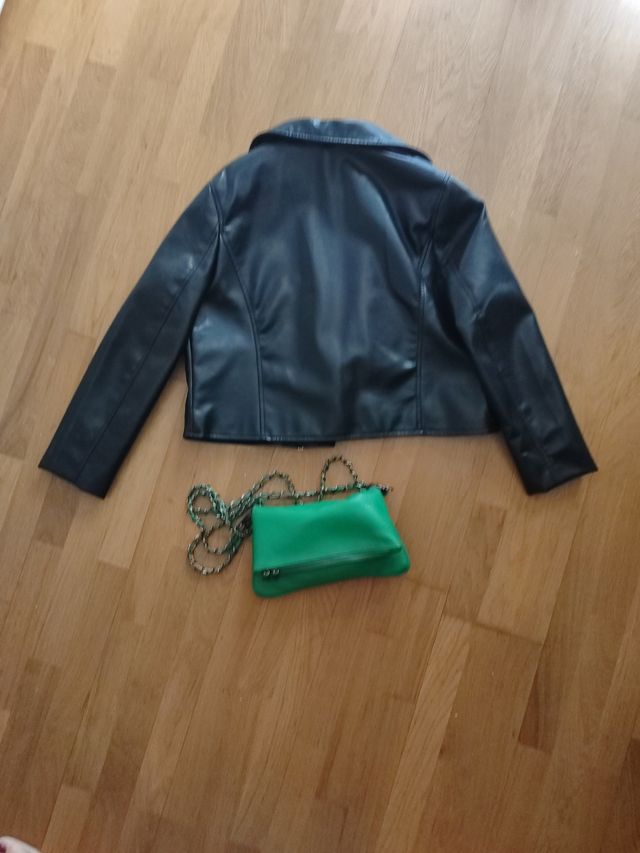 Chaqueta Biker Negra