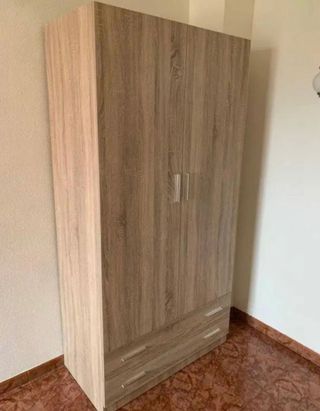 Armario 2 puertas blanco 100x200CM en 3 colores