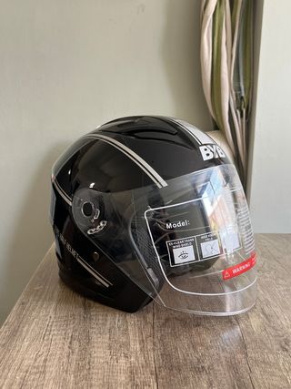 Casco Moto Modular BYB Negro con Visera 
