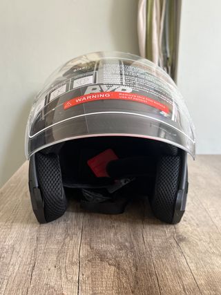 Casco Moto Modular BYB Negro con Visera 