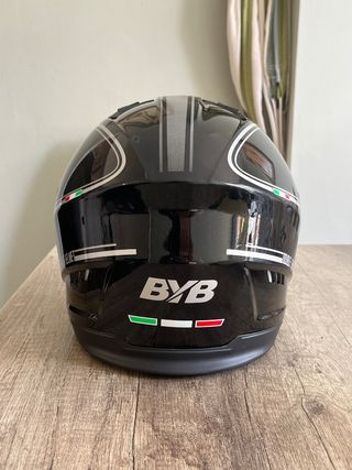 Casco Moto Modular BYB Negro con Visera 