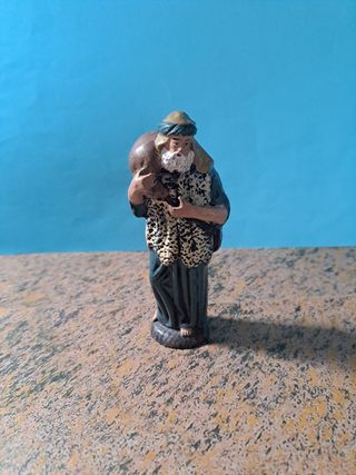 Figura Belén pastor con saco