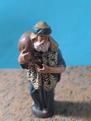 Figura Belén pastor con saco