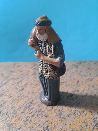 Figura Belén pastor con saco