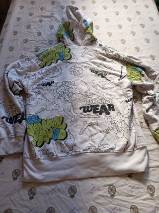 Chaqueta con estampado  y cremallera