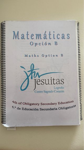 Guía  matemáticas 4 ESO JESUITAS LOGROÑO