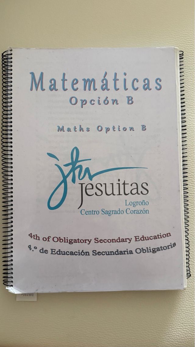 Guía  matemáticas 4 ESO JESUITAS LOGROÑO