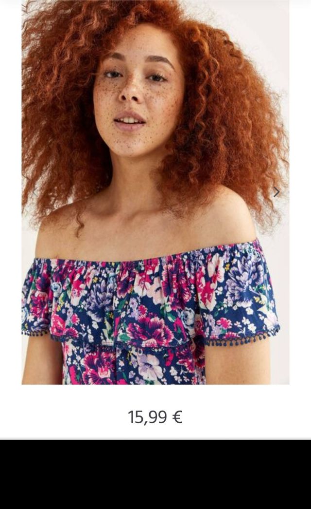 Camiseta Springfield hombros descubiertos