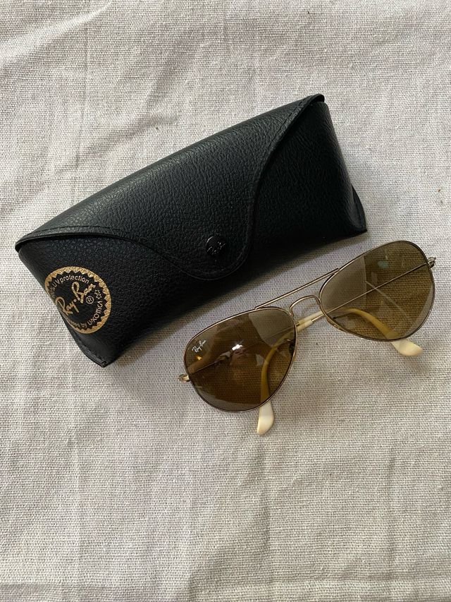 Gafas de Sol Ray-Ban Aviator Dorado Marrón