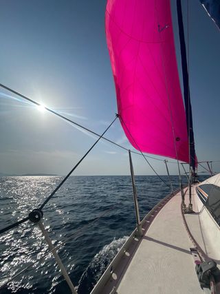 Gennaker rosa velero 8m