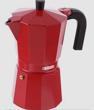 Cafetera italiana roja