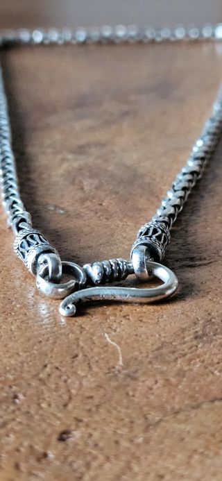 Collana snake in argento