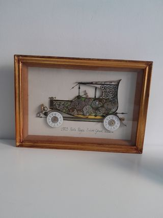 Cuadro de Collage Coche Antiguo Rolls Royce 