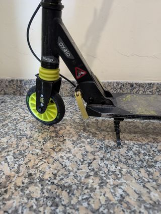 Patinete plegable con freno