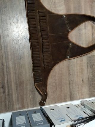 Chaleco porta cartuchos de cuero