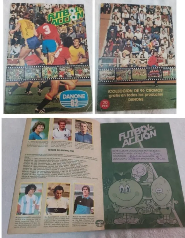 Lote 2 Álbums cromos Chocolates torras y Danone 82