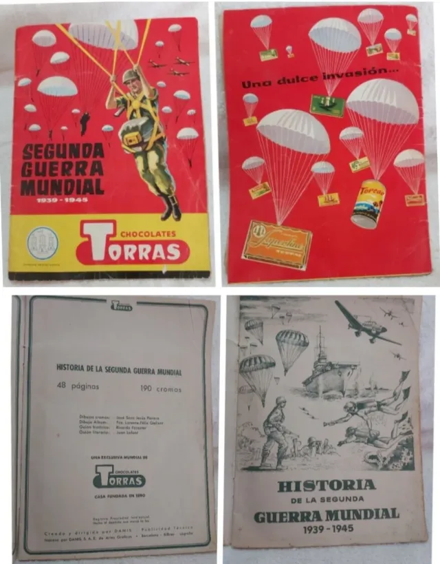 Lote 2 Álbums cromos Chocolates torras y Danone 82