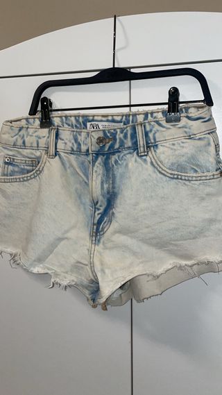Shorts di jeans Zara effetto stone washed