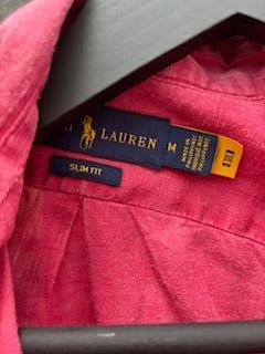 Camisa Polo Ralph Lauren Lino Roja