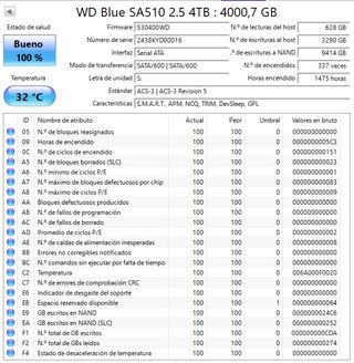 SSD WD Blue SA510 4TB SATA Disco duro