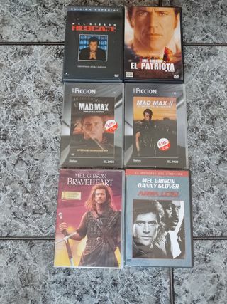 Colección Películas DVD Mel Gibson (Mad Max)