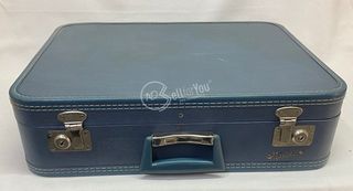 Valigia d'epoca Monarch azzurra anni '60