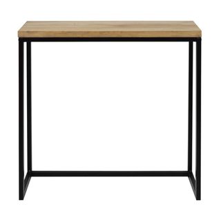 Mesa alta estrecha madera y metal