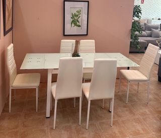 Sedie da pranzo allungabili Mesa 6 - Nuove