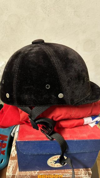 Casco de hípica negro Talla L