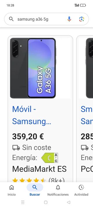 Samsung Galaxy A36 5G Negro