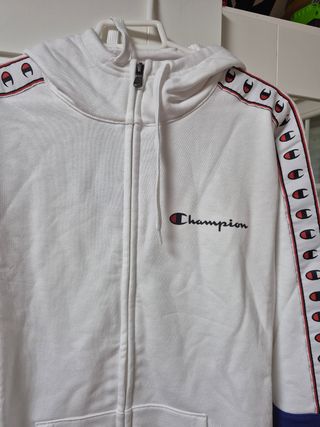 Sudadera Champion Blanca Hombre