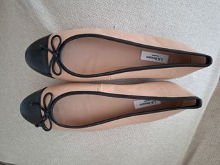 Bailarinas LK Bennett beige y negro