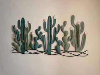 Decoración Pared Cactus Metal 127x70cm
