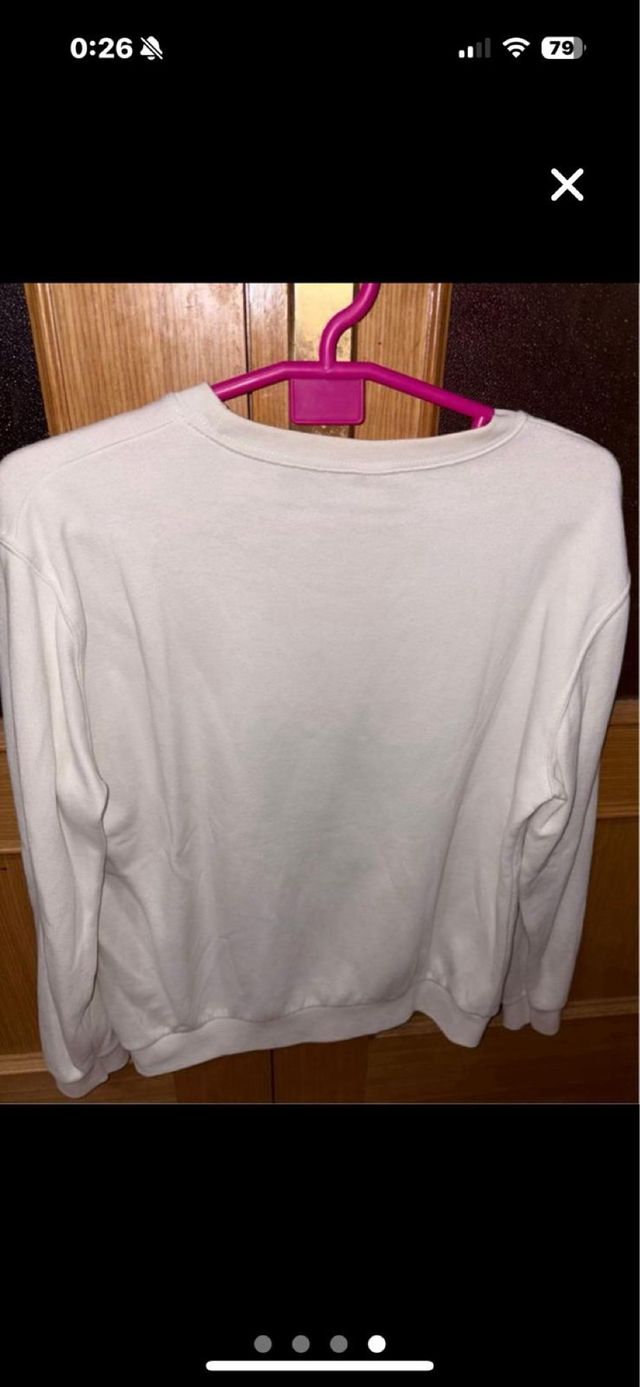 Sudadera Mujer Blanca con Dibujo