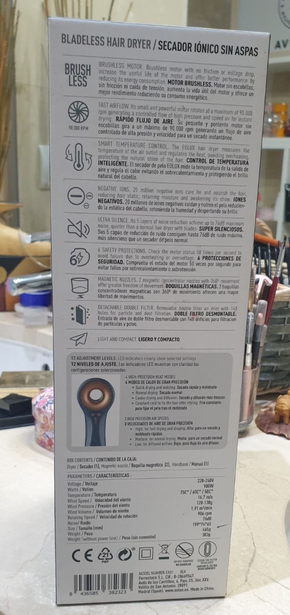 Secador de pelo profesional