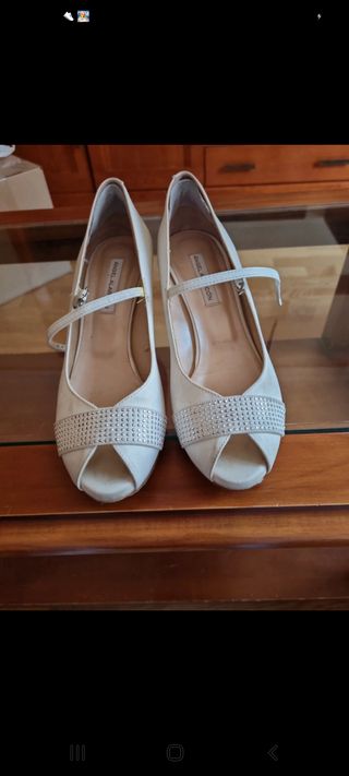 Zapatos de Novia Angel Alarcón Blancos