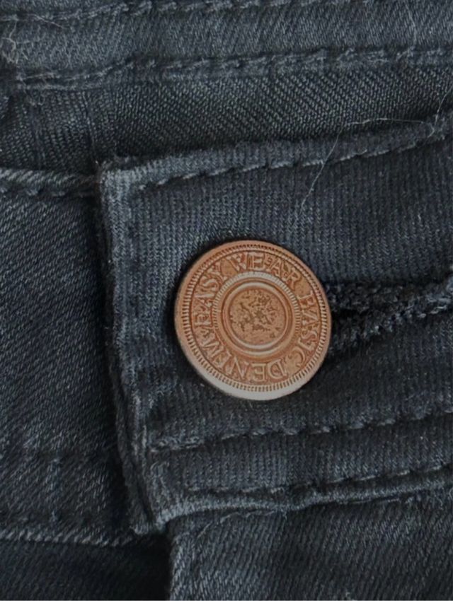 Pantalón vaquero negro Easy Wear - 
Talla 38