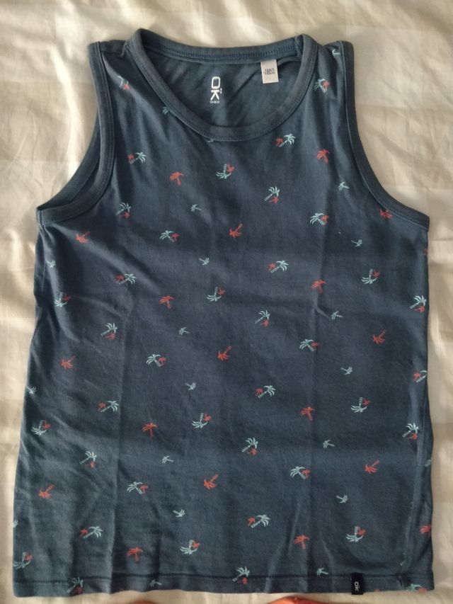 2 Camisetas sin manga niño 12 años