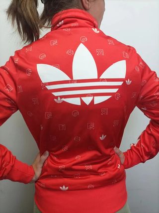 Chaqueta Adidas Firebird Track Top Roja Mujer