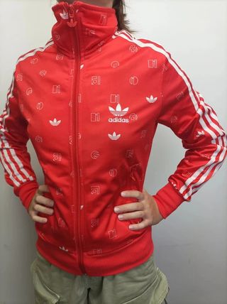 Chaqueta Adidas Firebird Track Top Roja Mujer